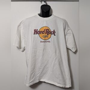 Men's Vintage Hard Rock Cafe Shanghai Classic White T-shirt Size XXL